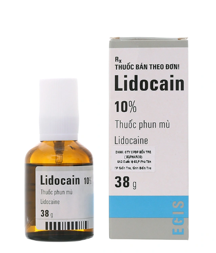 Thuốc phun mù Lidocain 10% Egis dùng gây tê tại chỗ (38g)