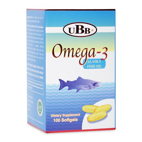 Thực phẩm chức năng Bổ sung Omega-3, DHA cho cơ thể Omega-3 UBB (100 viên/hộp)