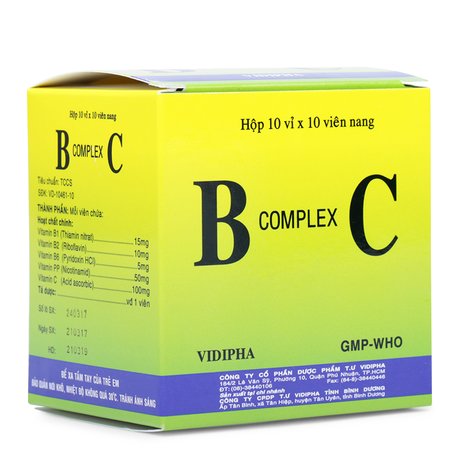 B complex C (10 vỉ x 10 viên/hộp)