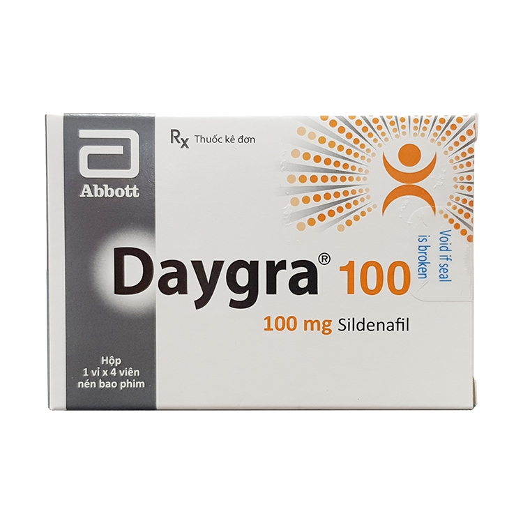 Daygra 100mg (Hộp 4 viên)